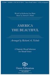 America the Beautiful SATB choral sheet music cover